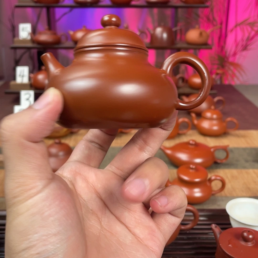 卖***新紫砂茶壶精工容天120cc