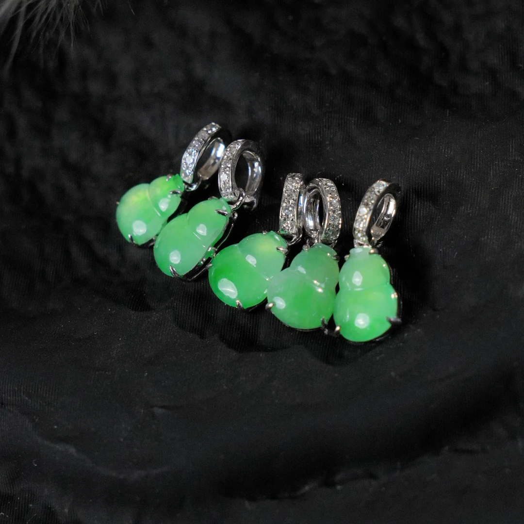 翡翠葫芦吊坠-18K金-LF161-多样性发一件-BK|CXQ11