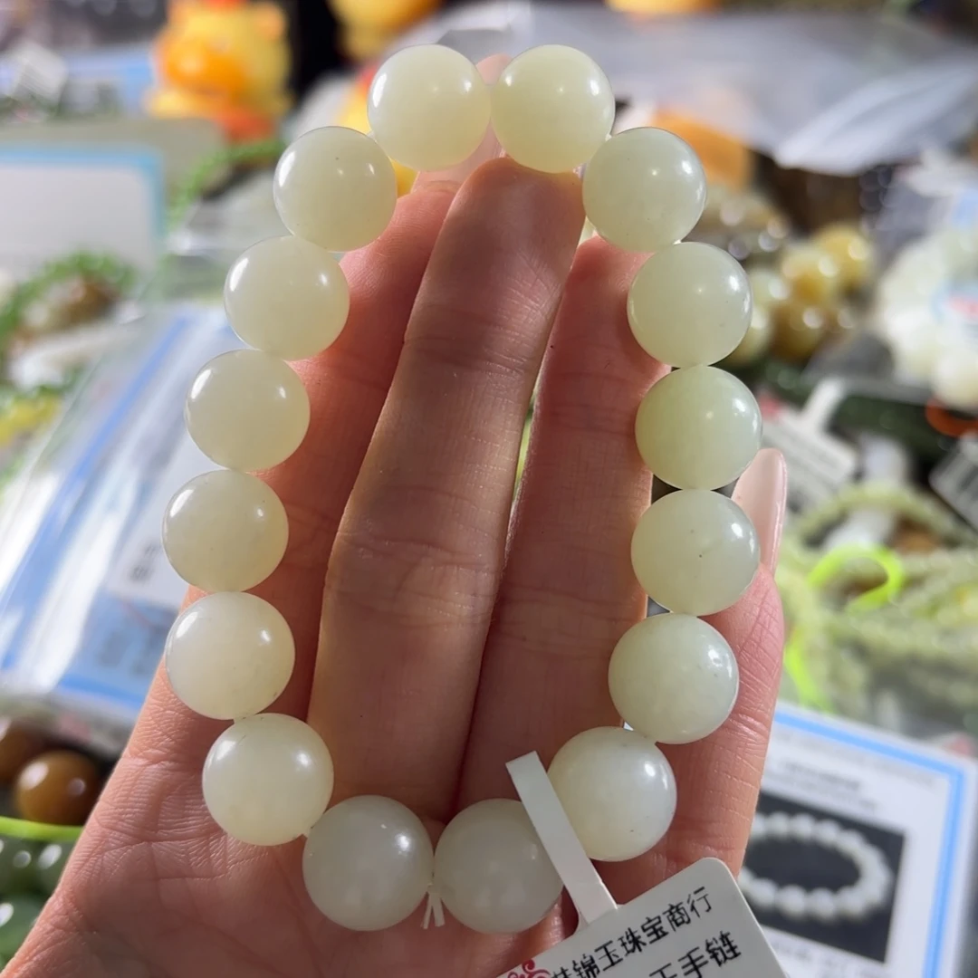 和田玉未镶嵌手串369