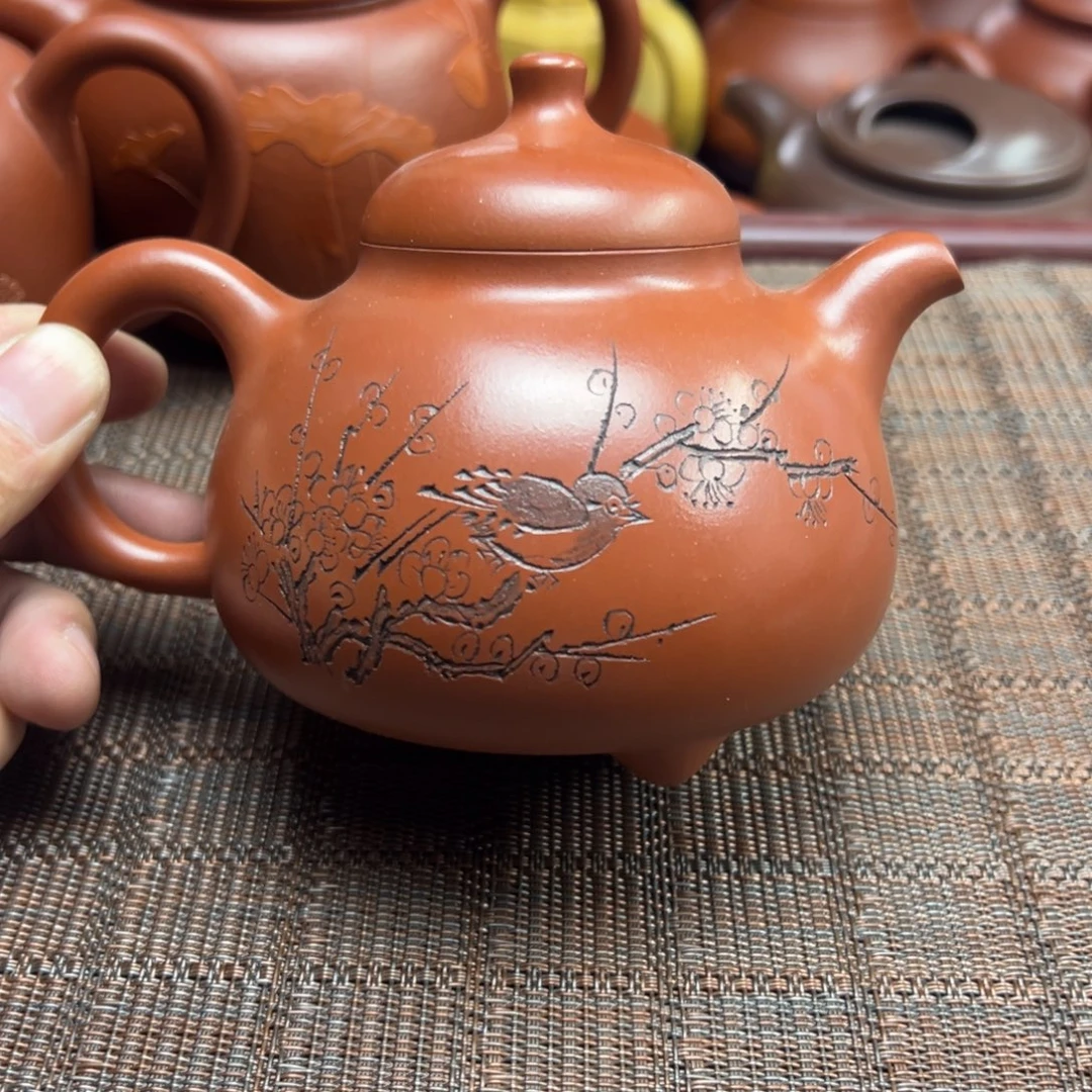 茶壶紫砂宜兴原矿紫砂壶400毫升容量