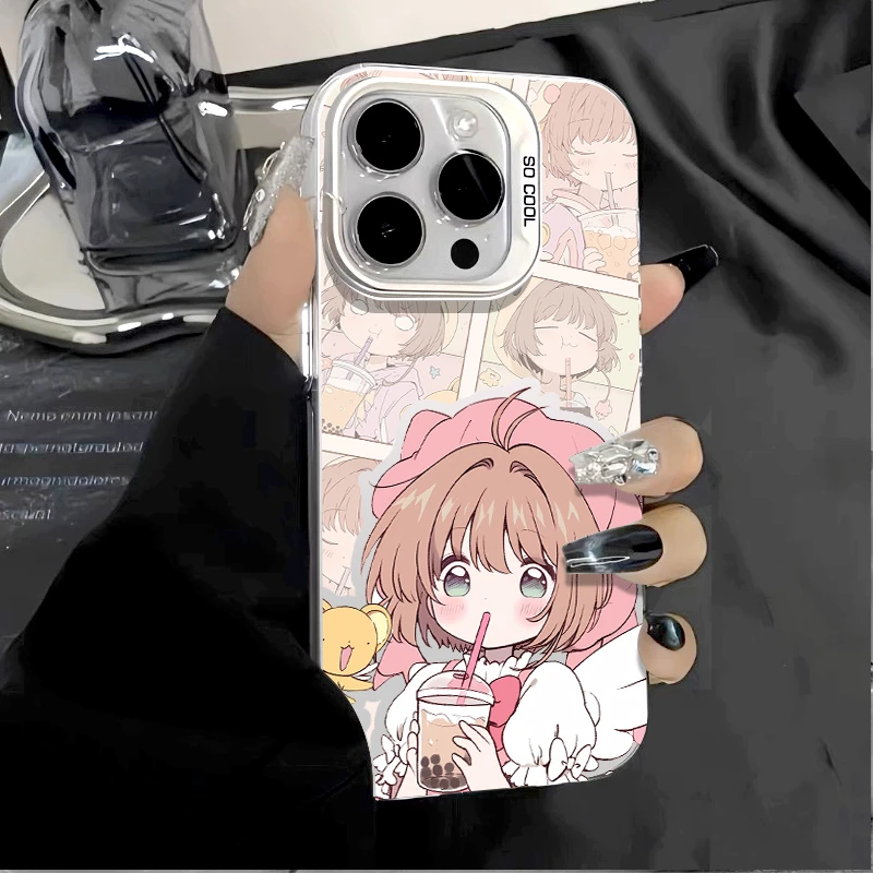 动漫百变小樱适用于iphone17/16手机壳简约卡通iPhone15promax/14