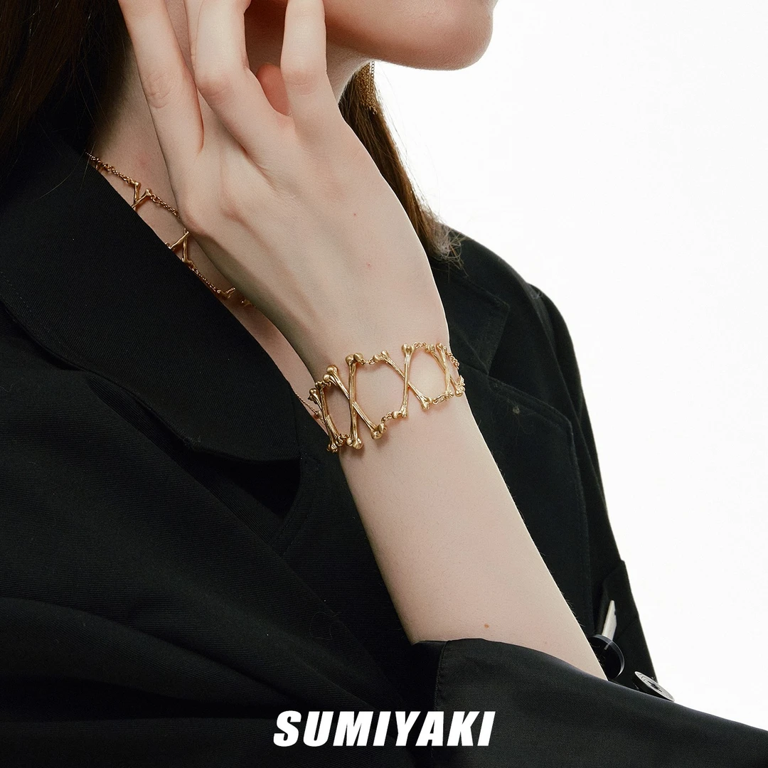铜合金手链 SUMIYAKI 蝶骨·共生系列轻奢镂空手链高级女