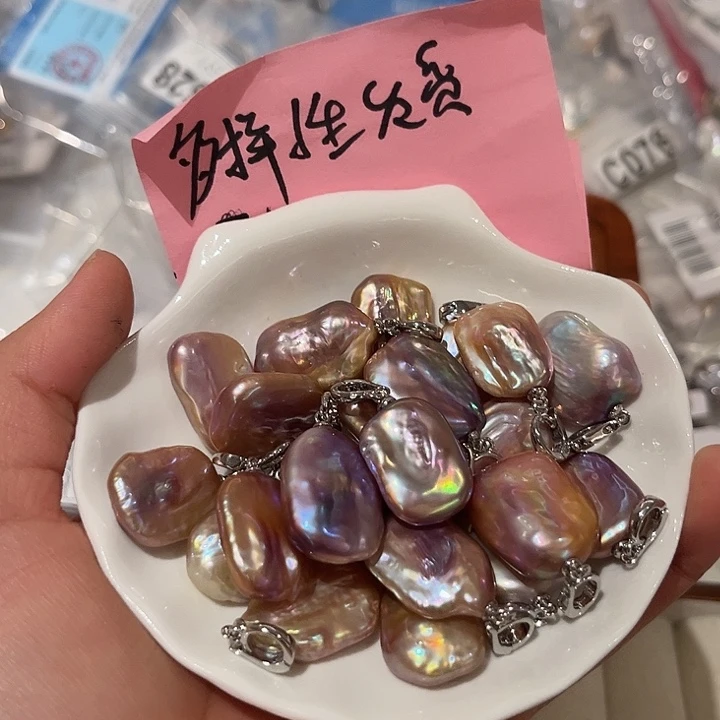 合金淡水珍珠耳饰