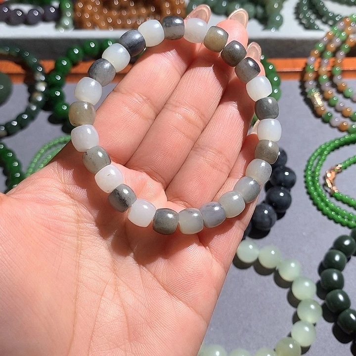 和田玉手链未镶嵌22