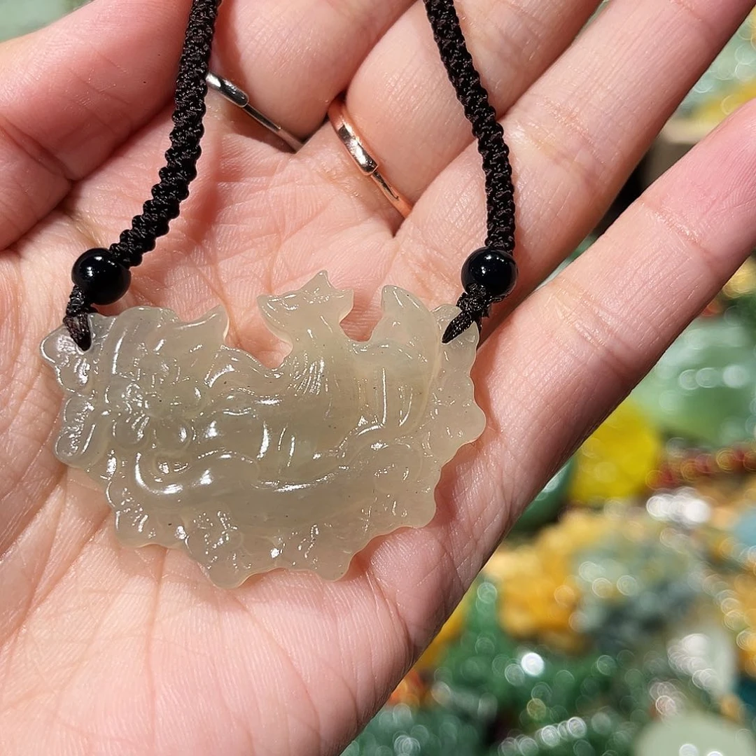 未镶嵌岫玉毛衣链