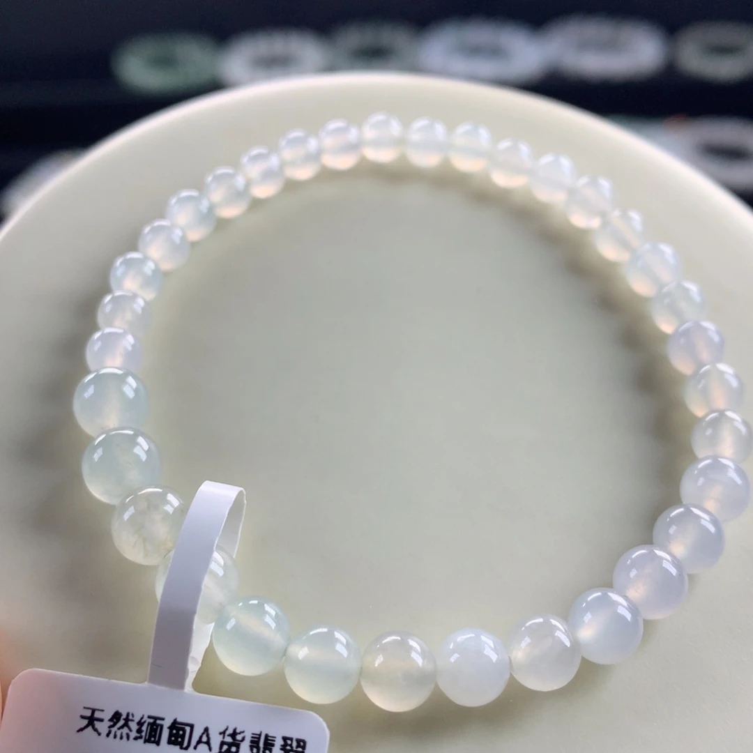 翡翠未镶嵌手链卡5～6.6