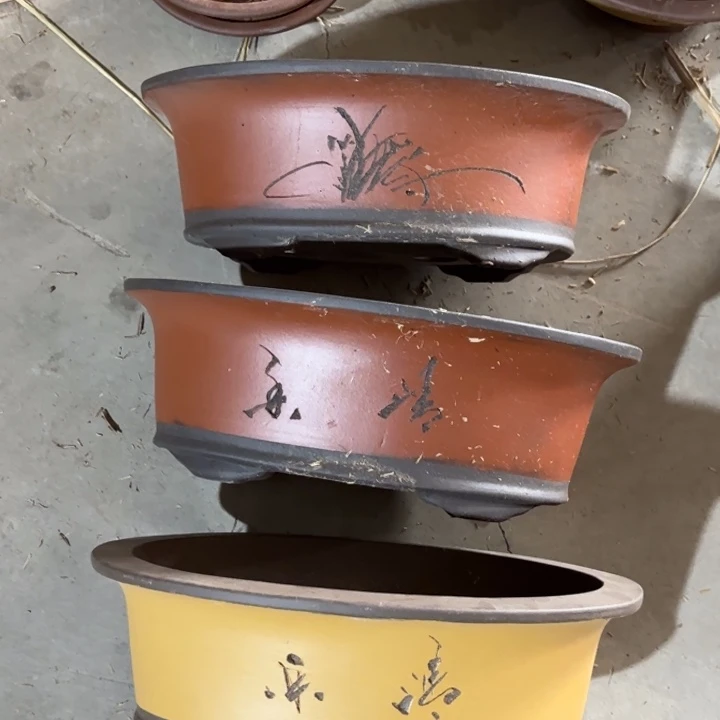 紫砂花盆   100-3。     38-28-13