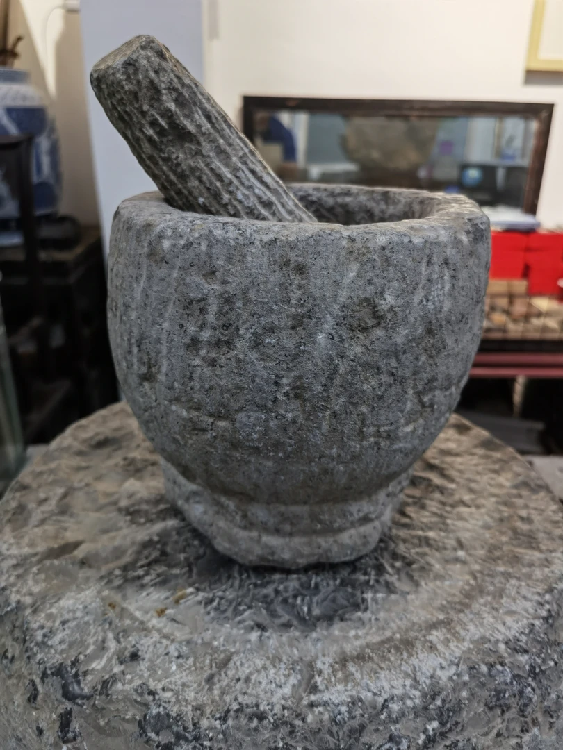 青石 石臼 青白石石臼