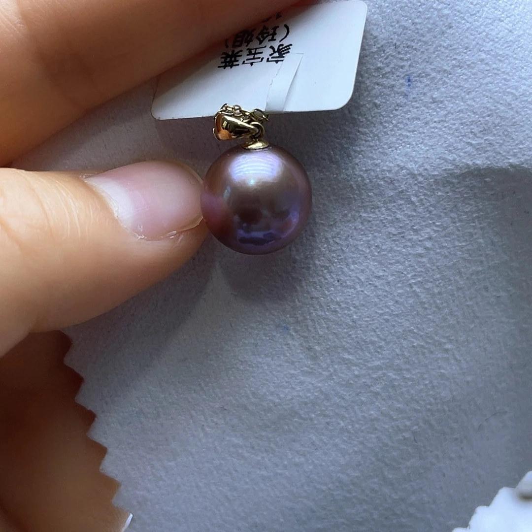 淡水珍珠颈饰18K金镶嵌