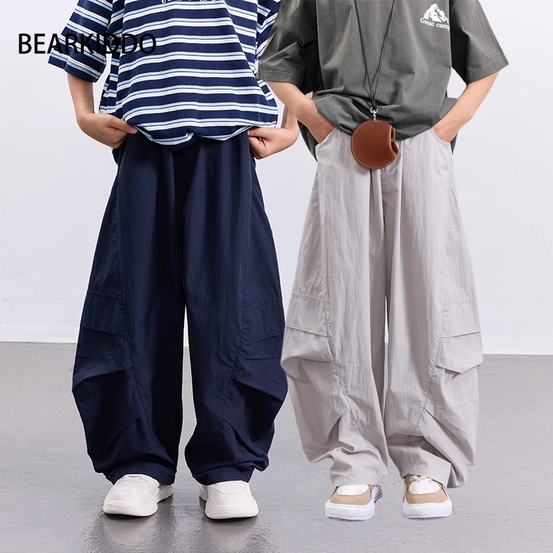 夏装薄弯刀防蚊裤儿童新款时尚灯笼裤中大童洋气薄款空调服长裤潮