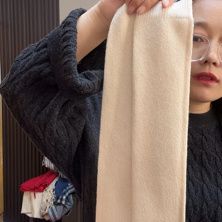 山羊绒袜子米色8888888888