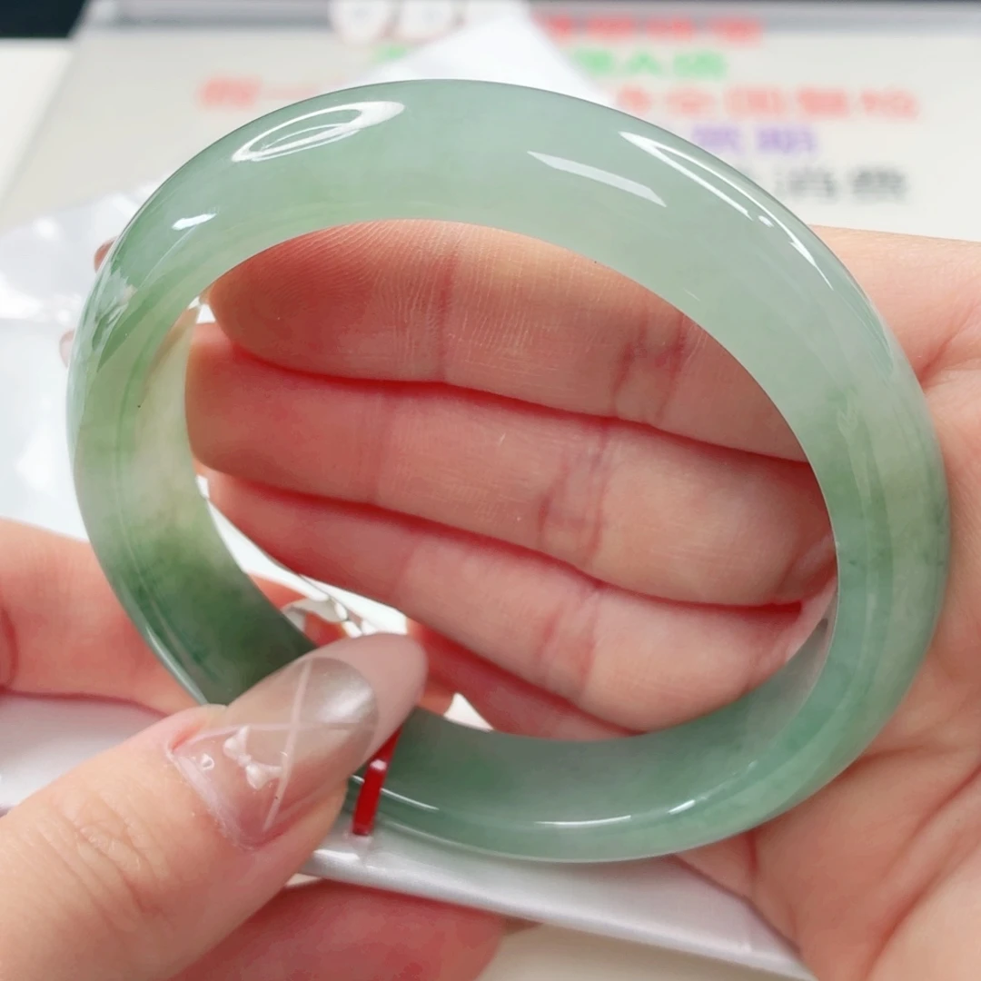 翡翠未镶嵌手镯60.8x389