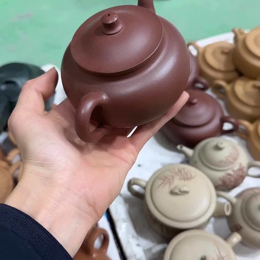 天***械紫砂茶壶民间手艺人全手工制作