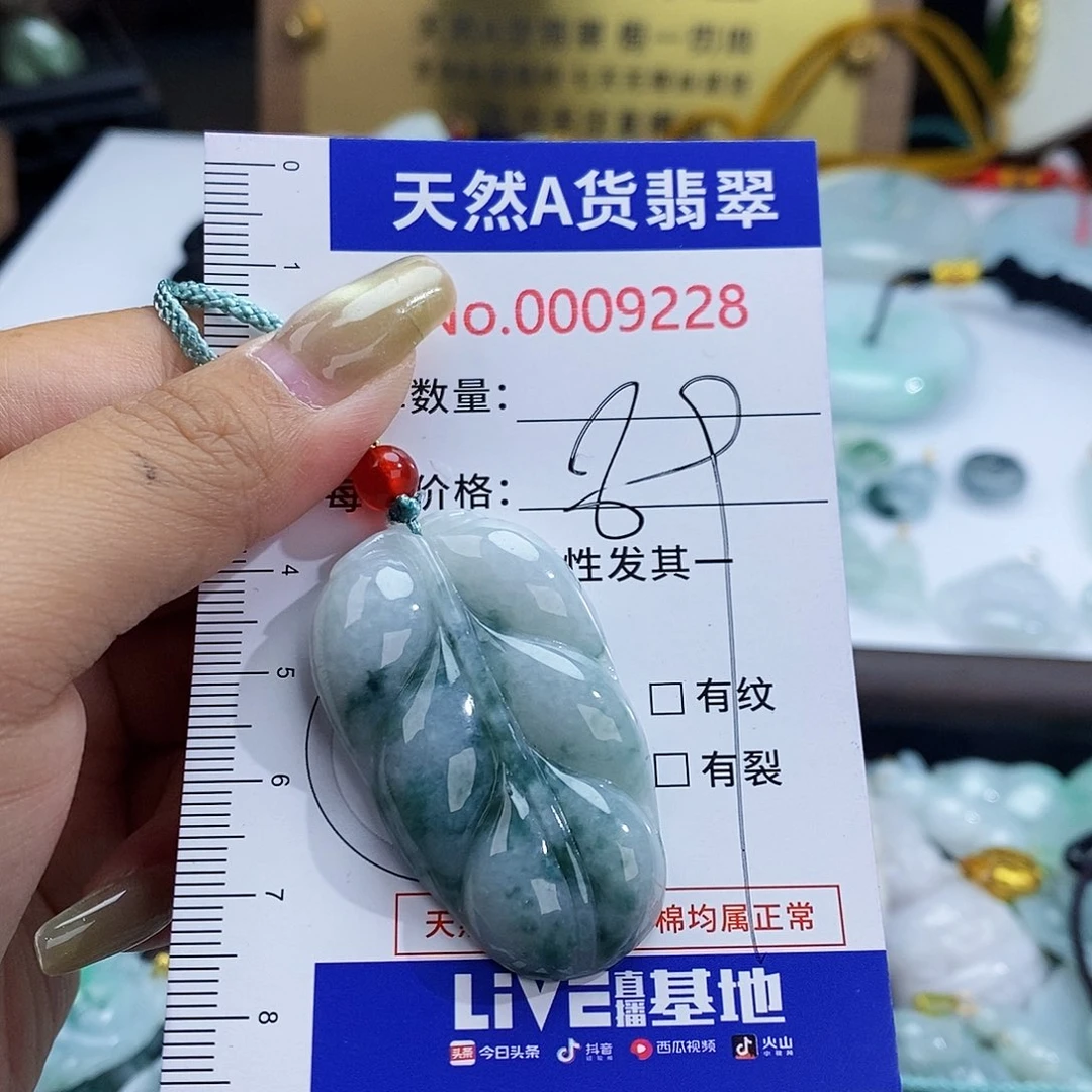 翡翠未镶嵌颈饰9228