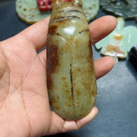 吊坠白玉菩提把件