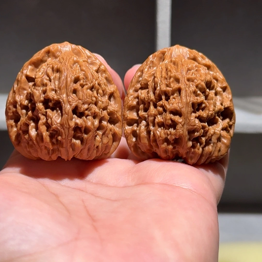 文玩核桃把件42/43/42 三角将