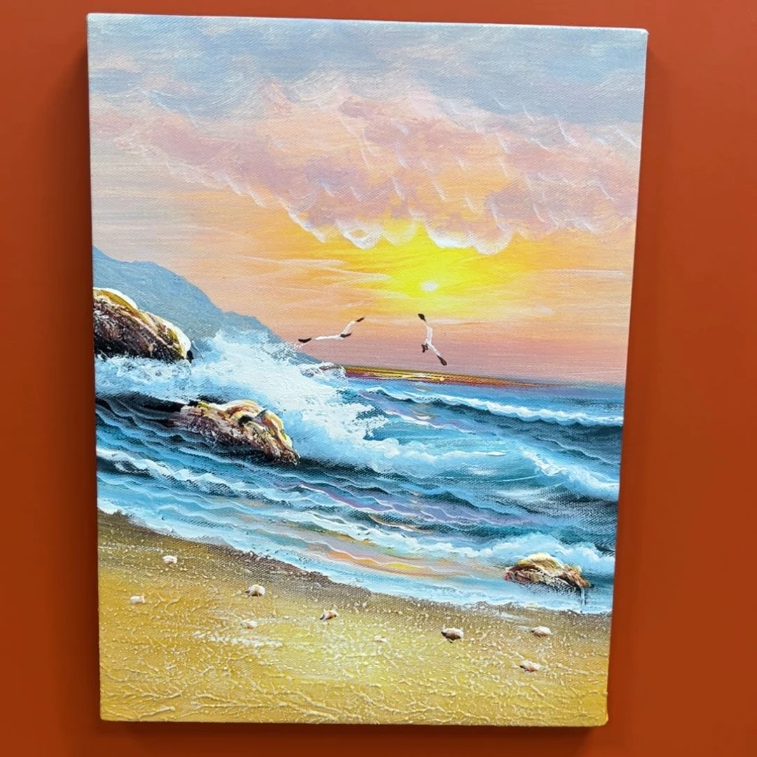 手工手绘精品油画30+40厘米