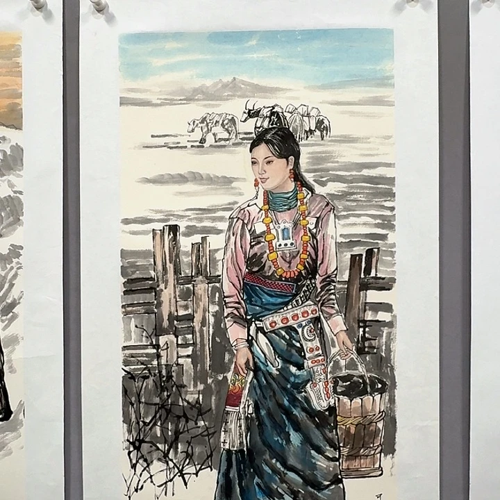 国画亲笔手绘放心去藏
