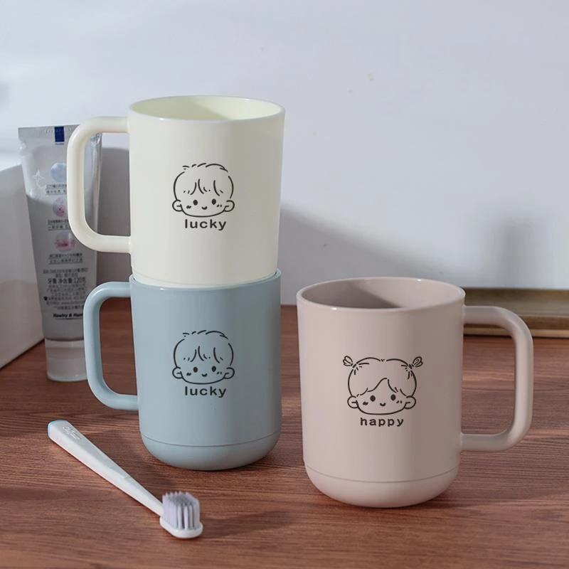 创意杯子情侣漱口杯刷牙杯一对高级儿童洗漱杯高颜值一家三口家用