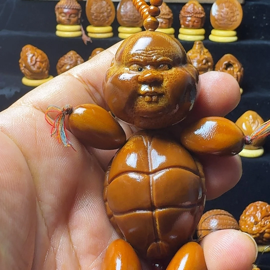 柠***开把件橄榄核大富大贵