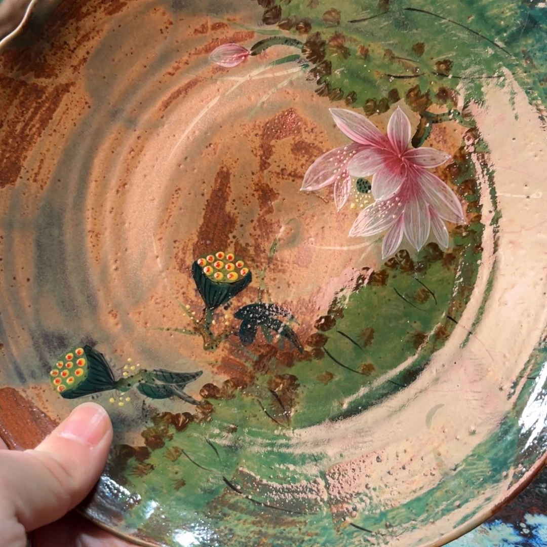 杯柴烧手工手绘陶瓷