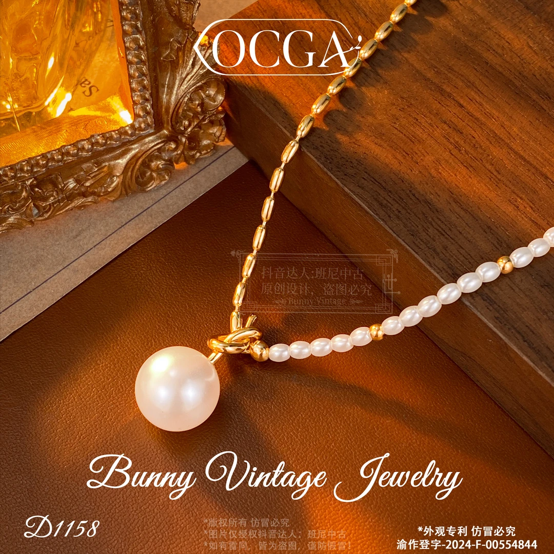 镀K金 D1158 法★【米兰珠光】春OCGA 欧斯伽斯 项链