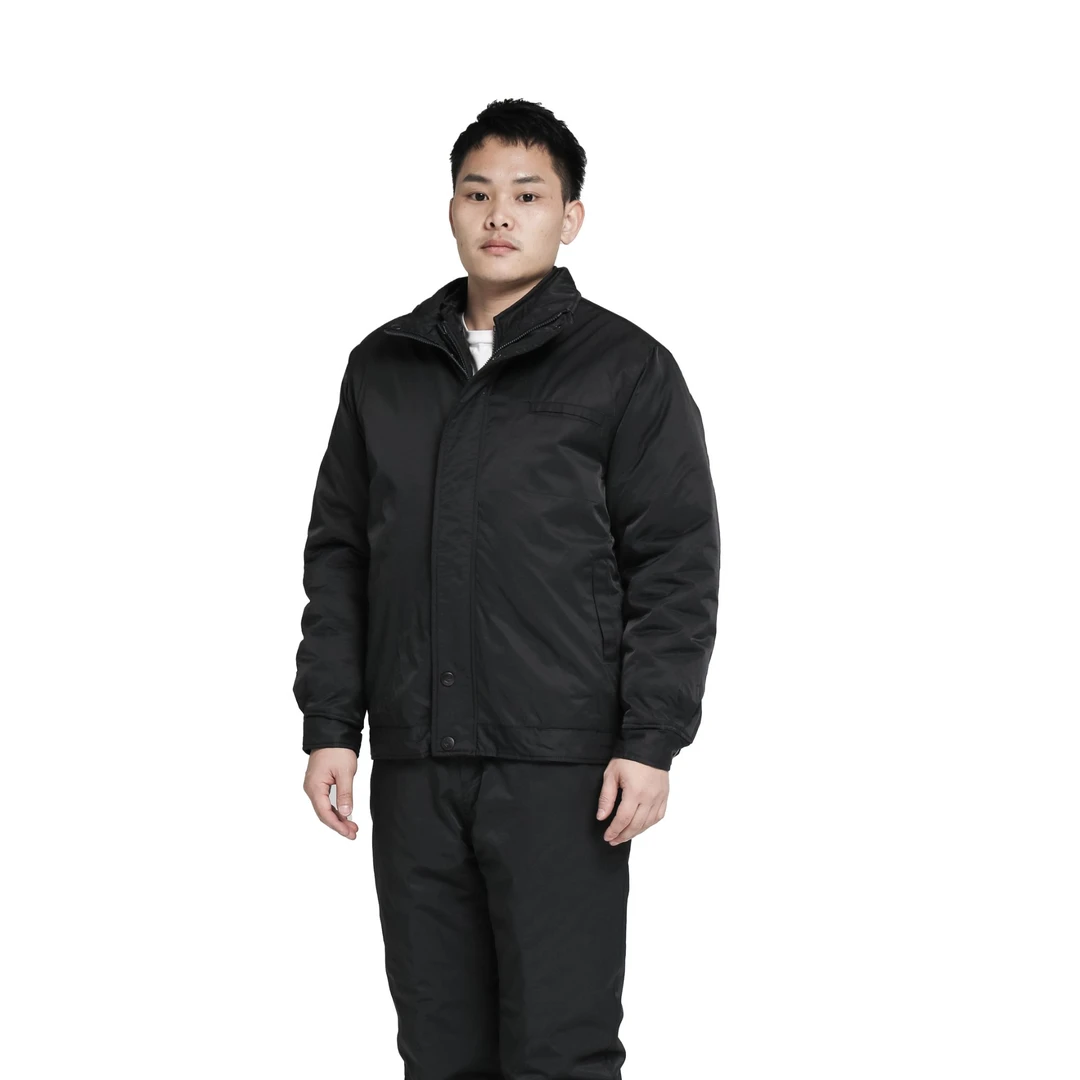 冬季棉服加厚黒锦棉套装