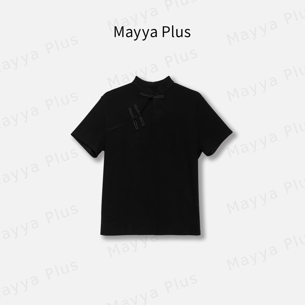 【清禾】Mayya Plus麦芽定制轻奢气质显瘦百搭款新中式T恤32417195