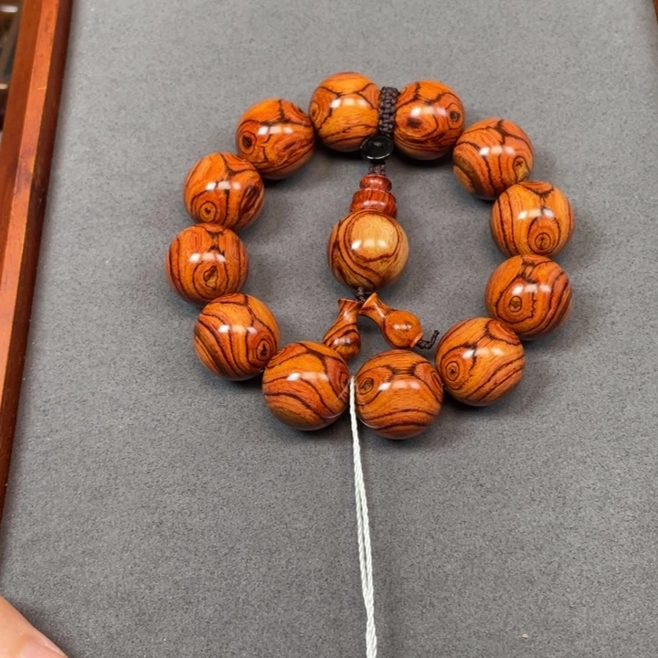 韩***蔚手串/手链黄花梨/降香黄檀海南黄花梨对眼20