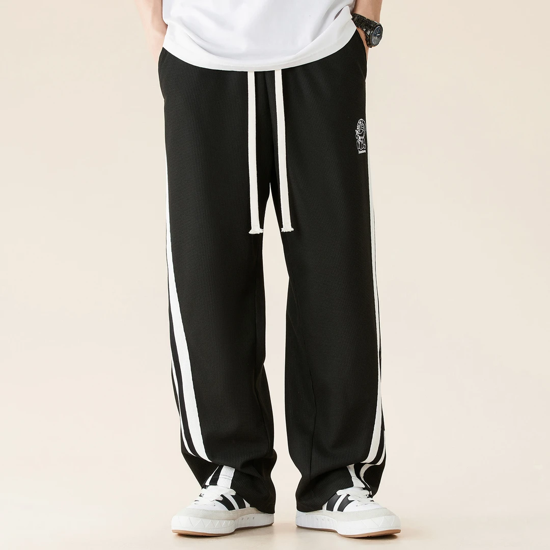 哆啦A梦针织长裤休闲裤31077D运动百搭阔腿