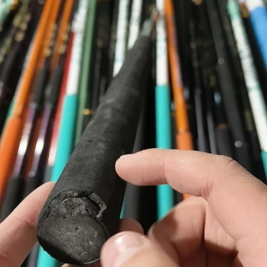 2.4米抄网杆瑕疵底托破损4号