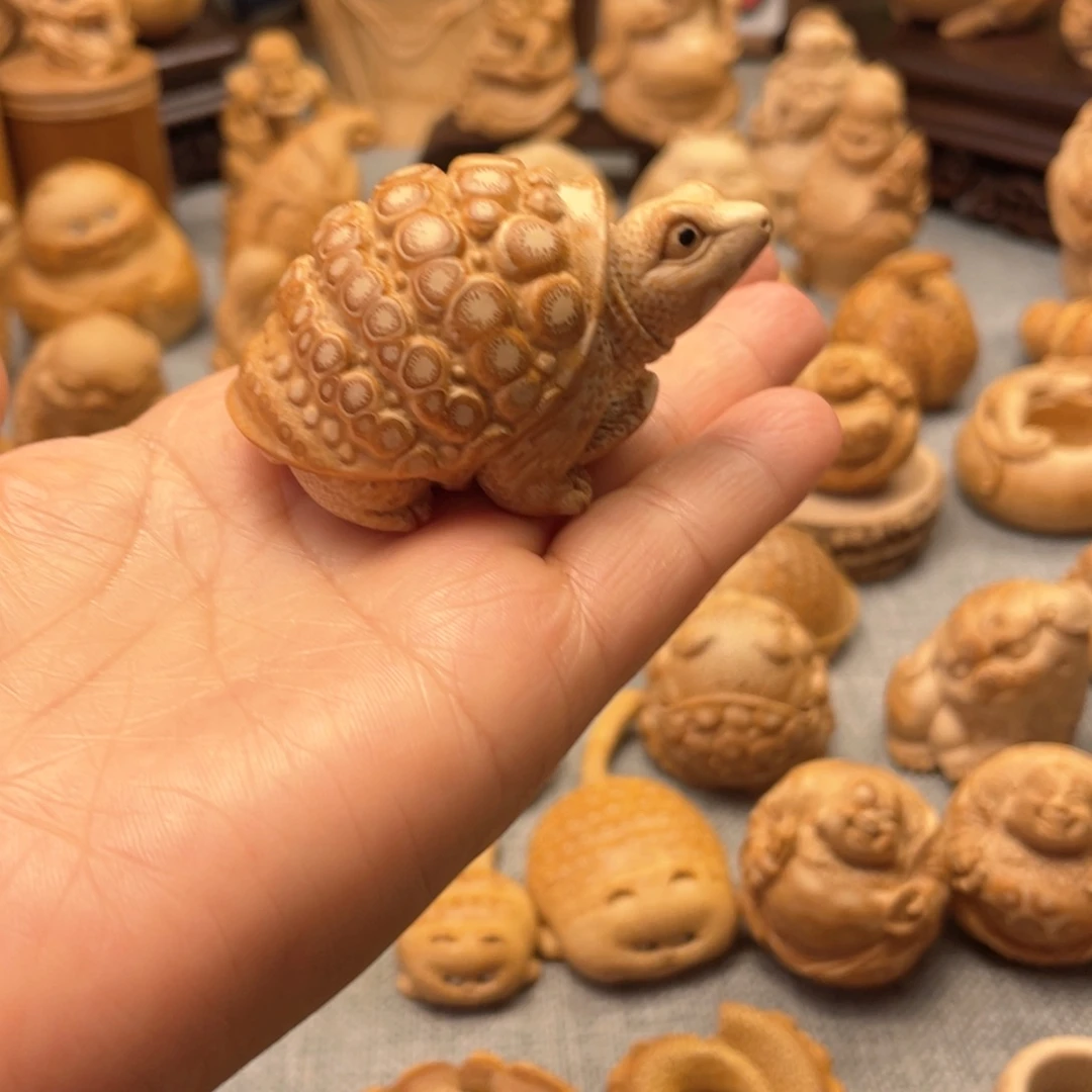 竹小***者竹根雕乌龟