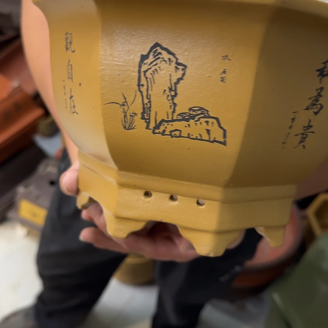 紫砂花盆口径27.17口径