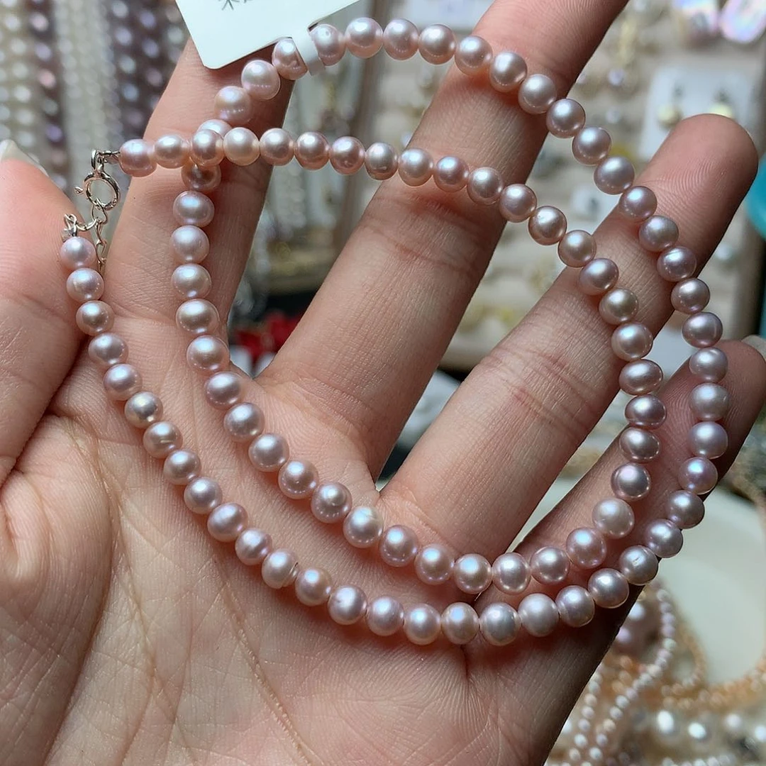 淡水珍珠4-5未镶嵌t1项链