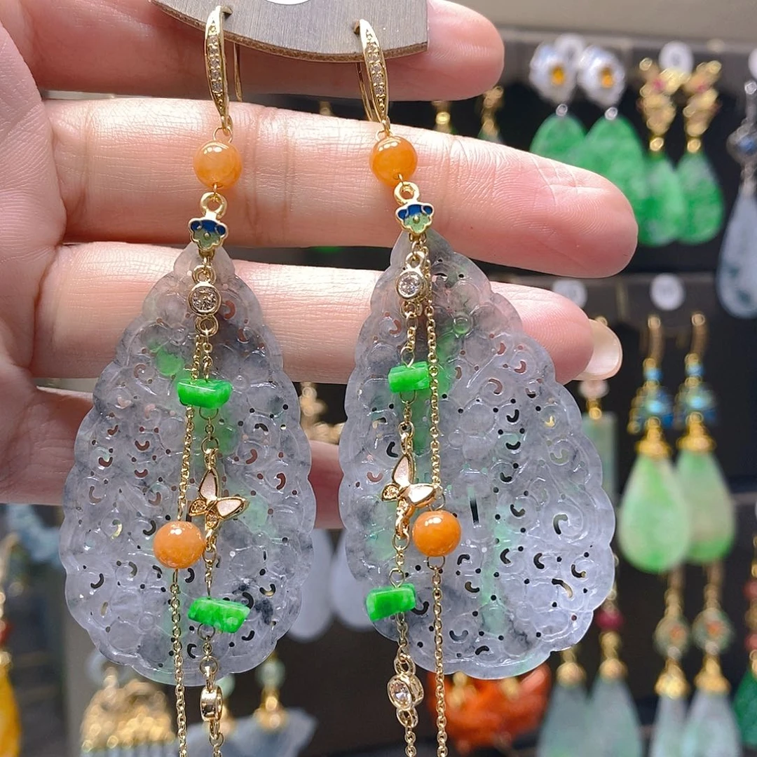 未镶嵌翡翠耳饰翡翠