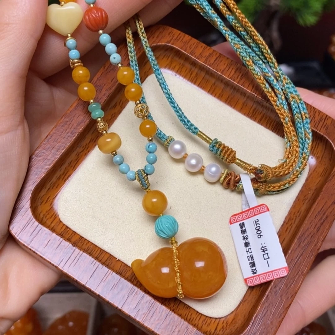 【闪购商品】蜜蜡颈饰未镶嵌项链