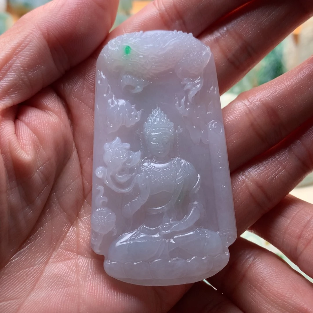 定制翡翠未镶嵌御龙观音