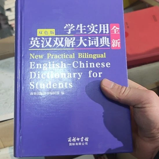 双色版学生实用英汉双解大词典精装的啊。