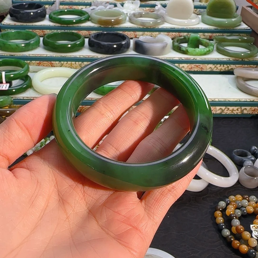 未镶嵌手镯和田玉碧玉手镯