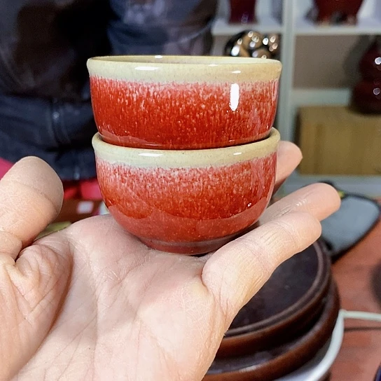 摆件雅*尚峰钧窑作品杯子