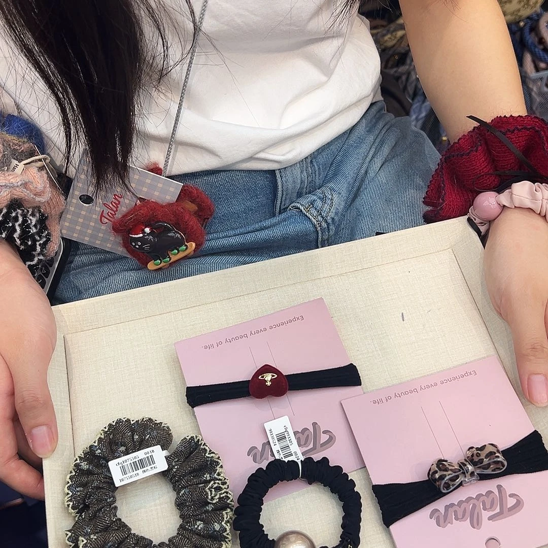 皮质非金属4个发绳