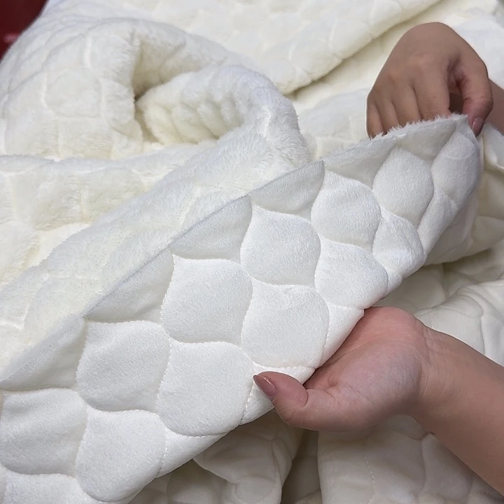 无纺布孤品面料布料白色毛毛2米