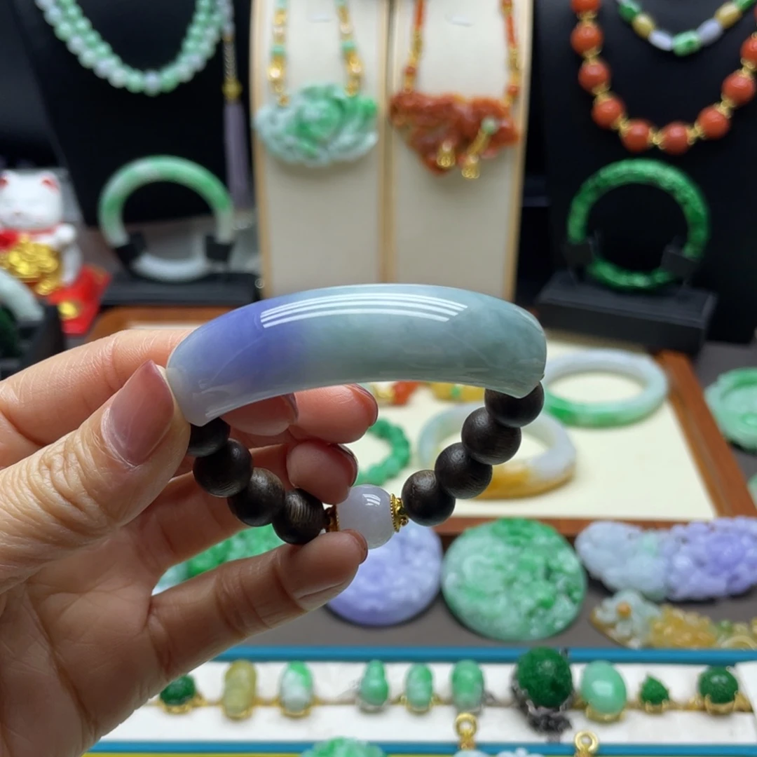 翡翠未镶嵌手链翡翠手牌