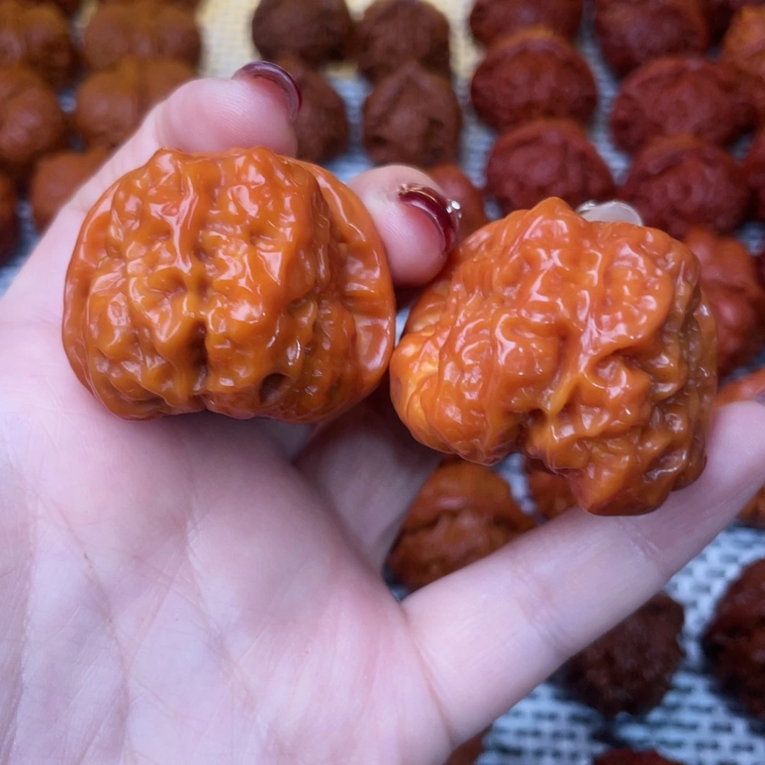 桃核吊坠文玩核桃 手把件 蛤蟆头 40