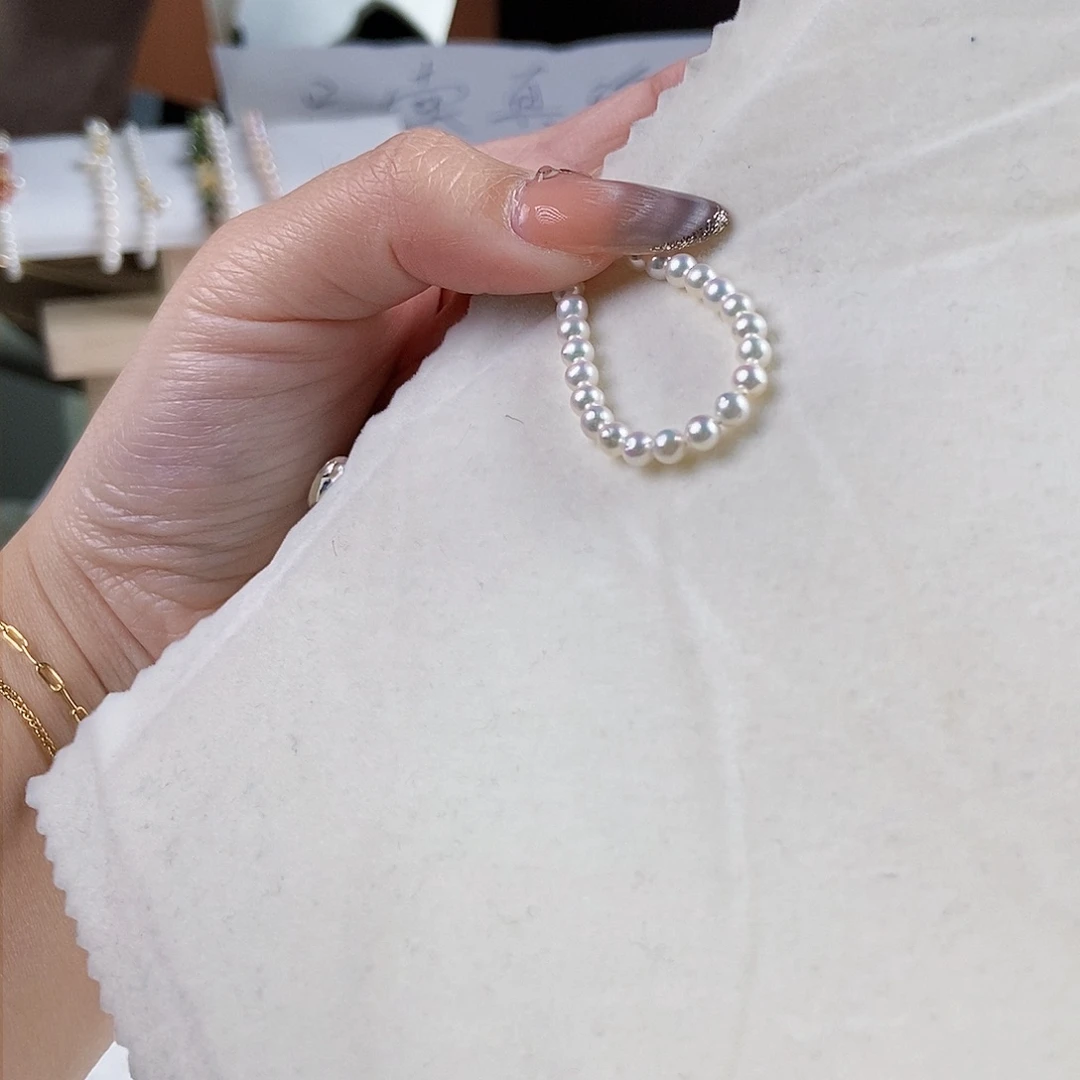 淡水珍珠戒指未镶嵌?**涵