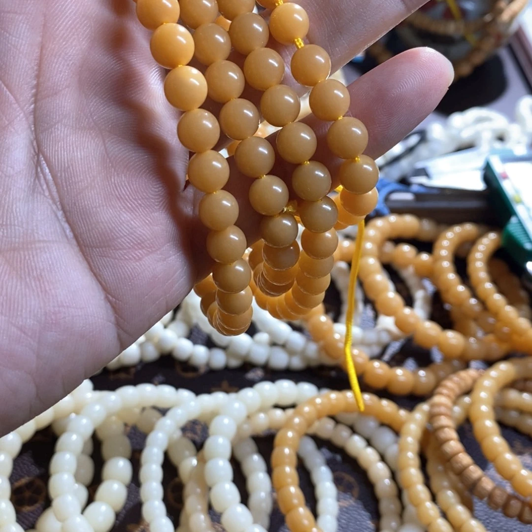 白玉菩提手串西**诗菩提根