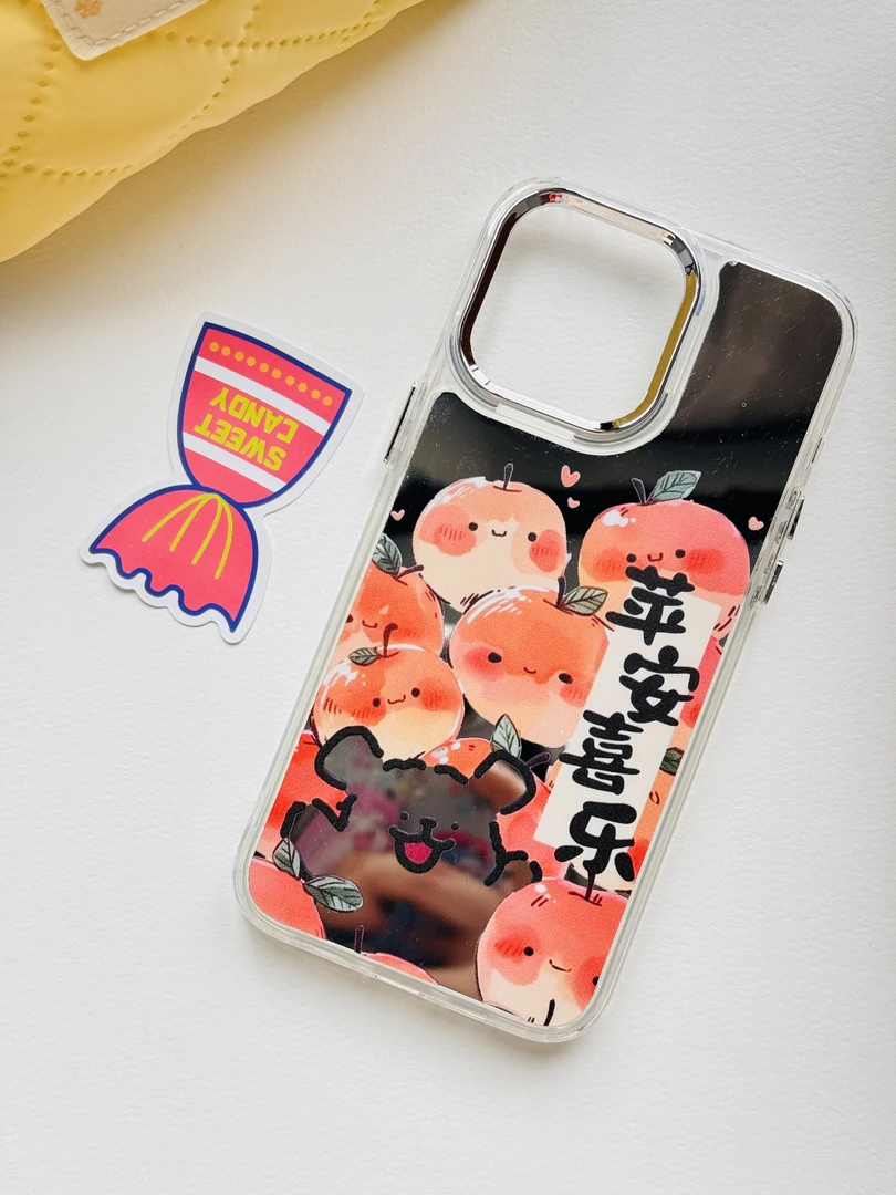 【适用苹果/华为/oppo/vivo/小米】 苹果小狗手机壳tpu电镀镜面防摔