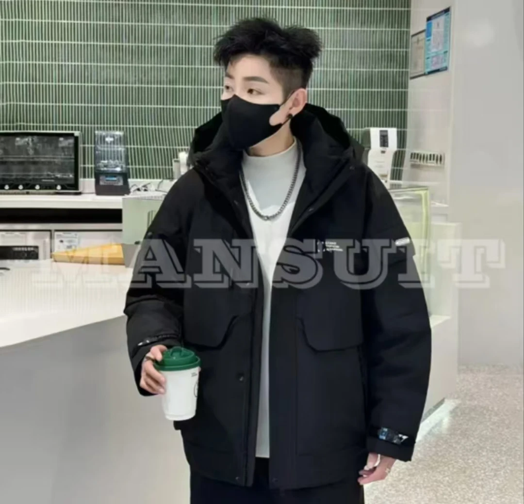 8882--胡家【剪标款】连帽保暖情侣加厚外套