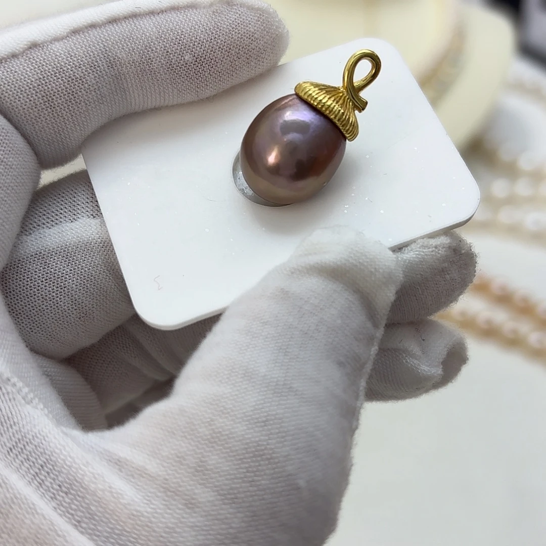 淡水珍珠未镶嵌颈饰13mm左右