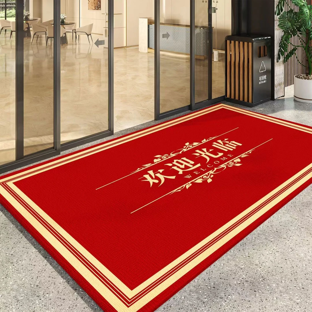 简约商用进门地毯商用门口迎宾脚垫子酒店欢迎光临耐脏地垫可剪裁